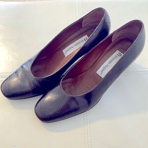 Etienne Aigner Leather Pumps Dark Chocolate Brown Size 7